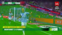 Rayados se afianza en el liderato de la Liga MX tras golear en casa a Pumas