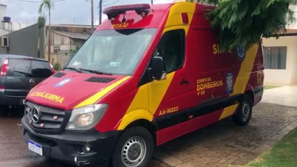 Com lesão na cabeça, mulher de 73 anos é socorrida na Rua Belo Horizonte