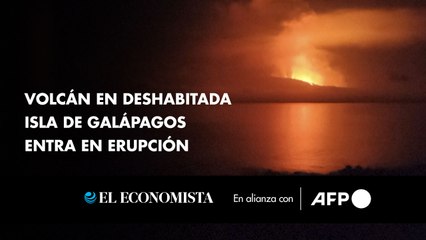 Download Video: Volcán en deshabitada isla de Galápagos entra en erupción