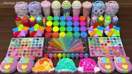 Download Video: RAINBOW Slime I Mixing random into Glitter Piping Bags I Satisfying Slime #651