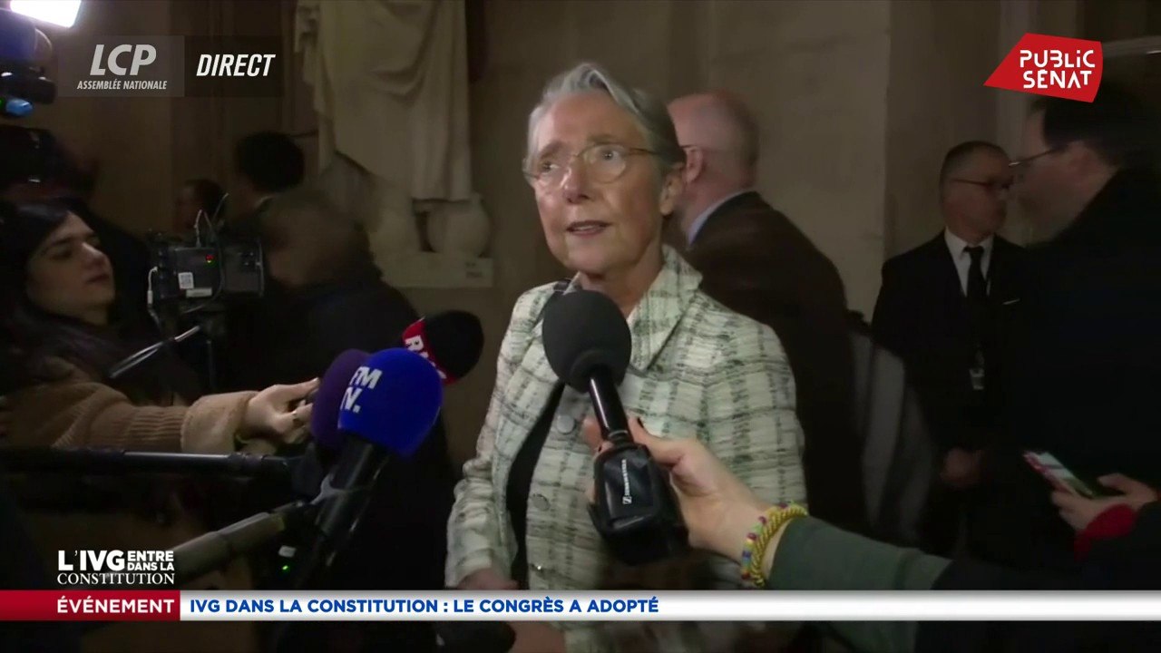 Elisabeth Borne. « Ca assure que nos filles et petites filles puissent bénéficier de ce droit »