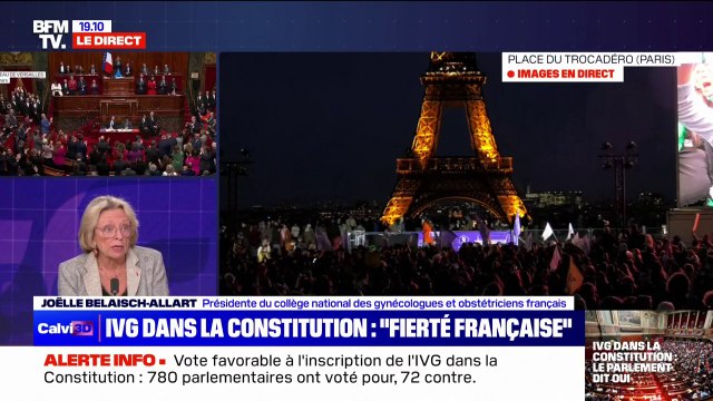 IVG dans la Constitution: C'est un moment historique , pour Joëlle Belaisch-Allart (présidente du collège national des gynécologues et obstétriciens français)
