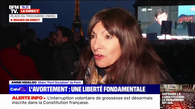 IVG dans la Constitution: La meilleure façon de l'enraciner dans notre histoire et notre culture , pour la maire (PS) de Paris, Anne Hidalgo