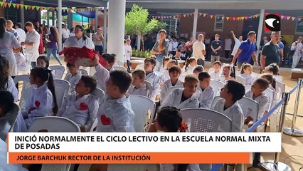 Inició normalmente el ciclo lectivo en la Escuela Normal Mixta de Posadas