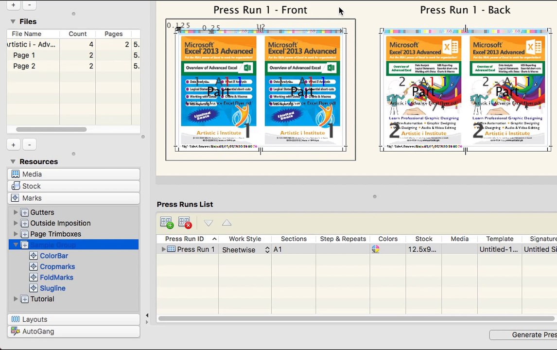 01 How to Impose Flyer in 2up