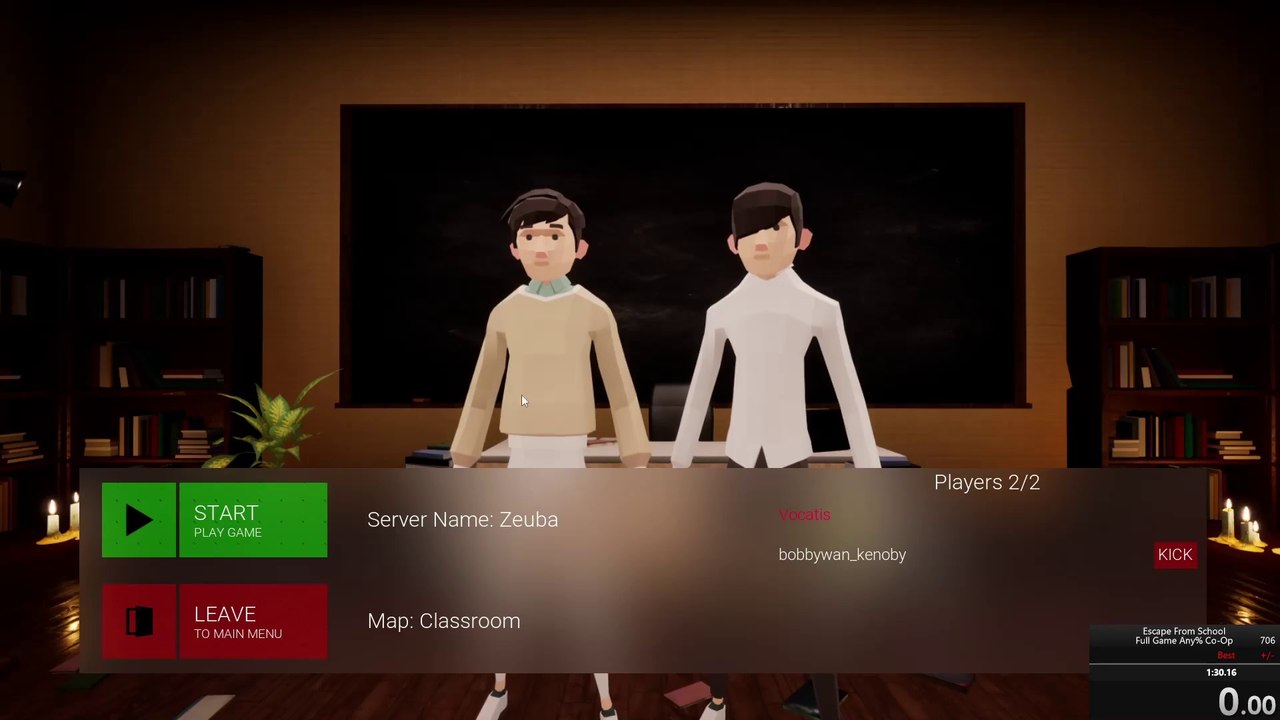 Escape From School - Full Game Any% Co-Op - PB (OLD WR) 1:28.560 - bobbywan_kenoby & Vocatis