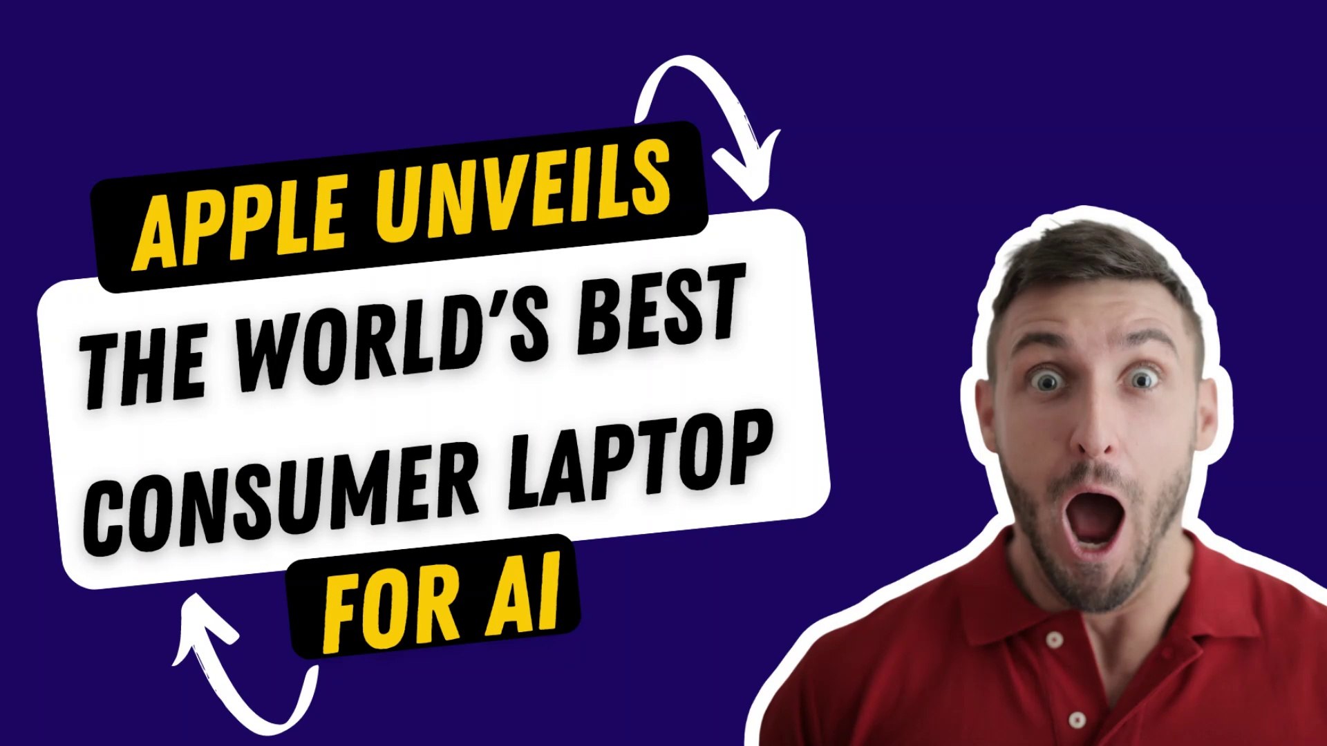 ⁣Apple unveils the world's best consumer laptop for AI