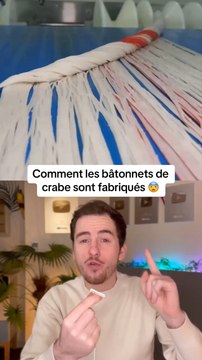 Comment les bâtonnets de crabe sont fabriqués !