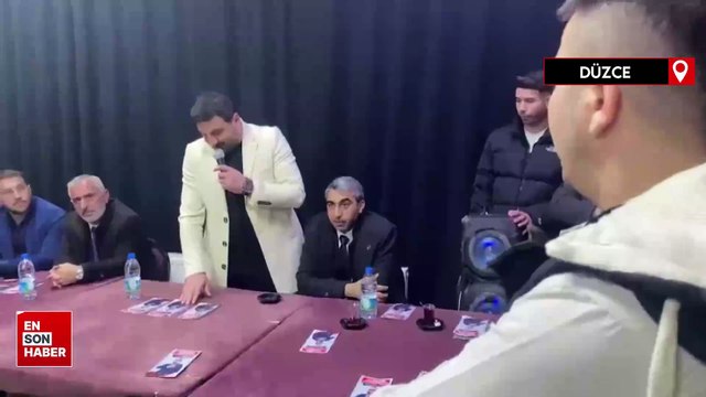 YRP Düzce Belediye başkan adayı Davut Güloğlu kahvehanede vatandaşla tartıştı