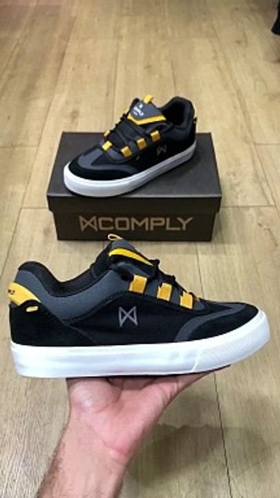 TENIS COMPLY BLAST PRETO AMARELO BRANCO