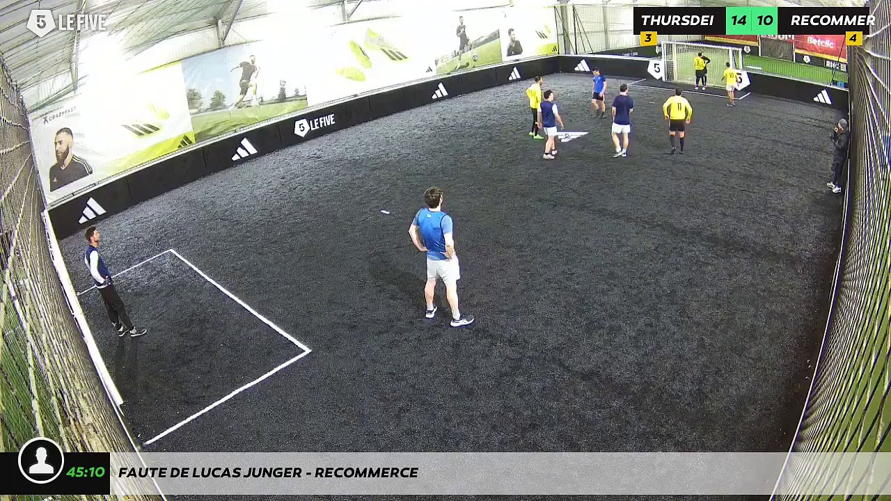 Faute de Lucas JUNGER - RECOMMERCE