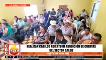 Realizan cabildo abierto de rendición de cuentas del sector salud