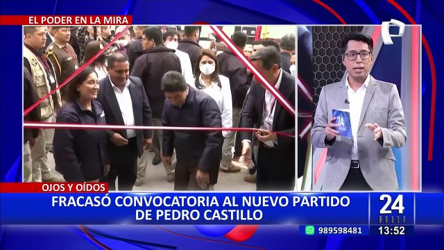 Pedro Castillo: Fracasó convocatoria al nuevo partido de expresidente en Chota, Cajamarca