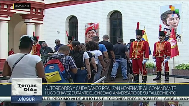 Temas del Día 05-3-24 En Venezuela rinden honores al legado del comandante y líder de Revolución Bolivariana, Hugo Rafael Chávez Frías