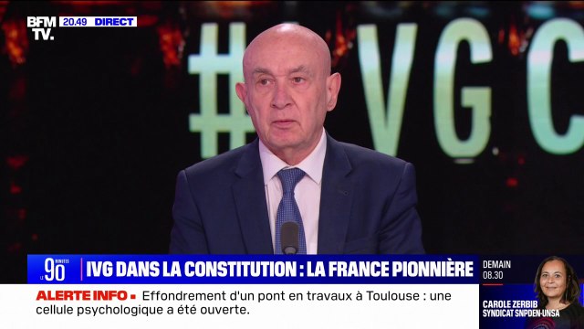 J'ai vu surgir une adolescente en pleurs : Claude Malhuret, sénateur LIRT et médecin, évoque la jeune fille à laquelle il a pensé lors du vote pour l'inscription de l'IVG dans la Constitution