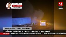 Trágico accidente en Felipe Carrillo Puerto, en Quintana Roo, deja 8 muertos