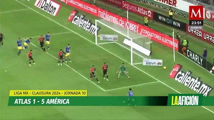 América humilla al Atlas en regreso de Julián Quiñones al Estadio Jalisco