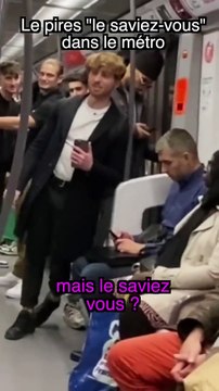 Je crie dans le métro des informations utiles.