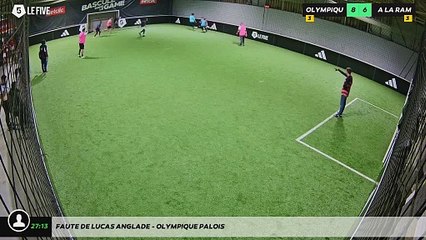 Faute de Lucas Anglade - OLYMPIQUE PALOIS