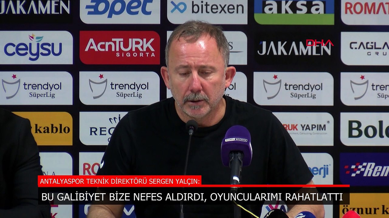 Sergen Yalçın: Bu galibiyet bize nefes aldırdı