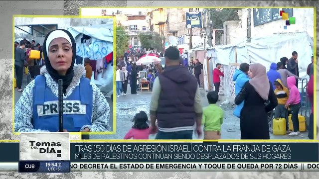 Se cumplen 150 días del asedio israelí contra la Franja de Gaza.