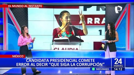 "Que siga la corrupción": Candidata a la presidencia de México comete error durante discurso