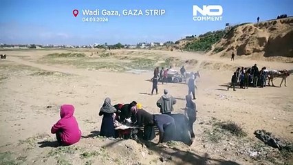 Descargar video: Milhares de palestinianos fogem da fome no norte de Gaza