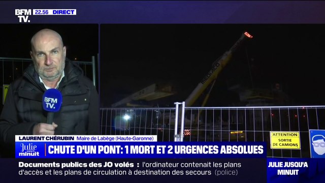 Effondrement d'un pont à Toulouse: pour le maire de Labège (Haute-Garonne), il est peu probable de trouver de nouvelles victimes sous les décombres