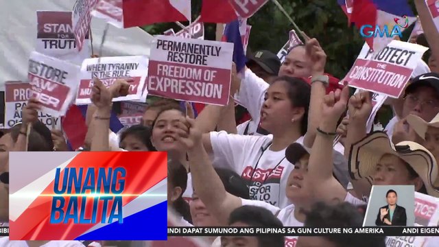 Mga tagasuporta ni Pastor Quiboloy, nag-rally bilang suporta sa kanilang lider | UB