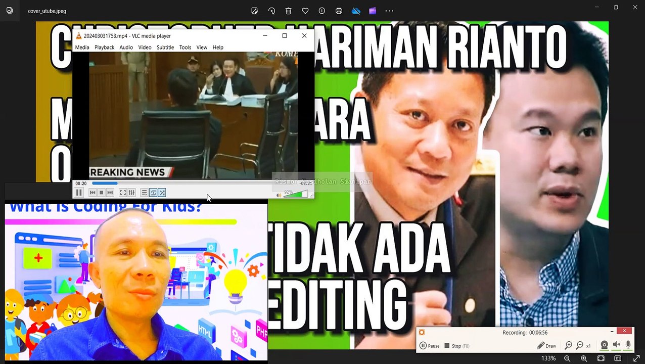 CHRISTOPHER HARIMAN RIANTO MENIPU PENGACARA OTTO HASIBUAN KLAIM TIDAK ADA ALTERASI/EDITING