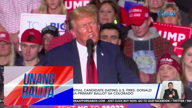 Republican Presidential candidate dating U.S. Pres. Donald Trump, mananatili sa primary ballot sa Colorado | UB
