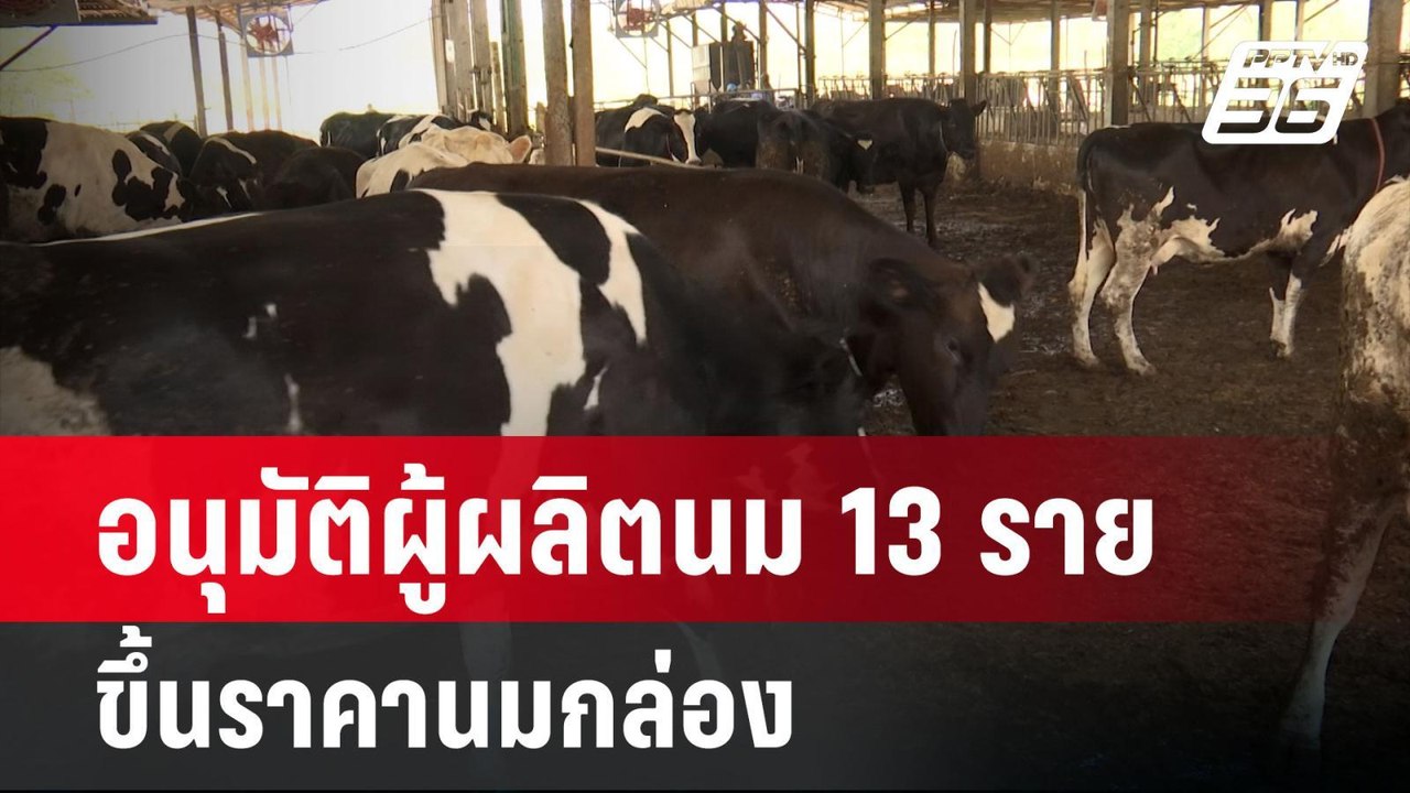 พาณิชย์ อนุมัติผู้ผลิตนม 13 ราย ขึ้นราคานมกล่อง...