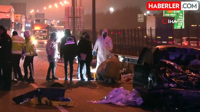 Pendik TEM Otoyolu'nda feci kaza: 5 ölü, 1 ağır yaralı
