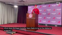 What does Michigan transfer Keon Sabb bring to the Alabama program?