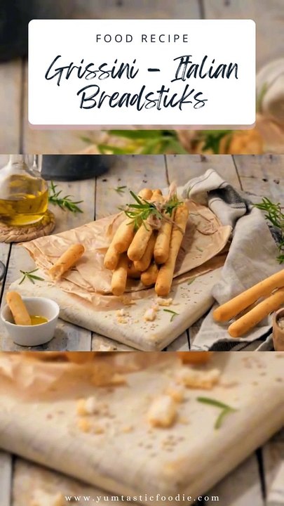 Grissini – Italian Breadsticks _ YumTastic Foodie