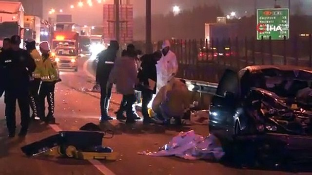 Pendik TEM Otoyolu'nda feci kaza: 5 ölü, 1 ağır yaralı