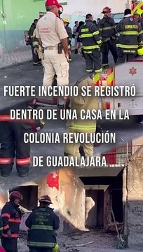 Un voraz incendio consumió una vivienda ubicada en la colonia Revolución de Guadalajara, este hecho generó una intensa movilización de cuerpos de emergencia #TuNotiReel