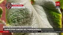 Recomendaciones a la ciudadanía por caída de ceniza del volcán Popocatépetl en Puebla