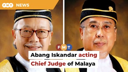 Abang Iskandar made acting Chief Judge of Malaya