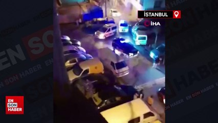 Kağıthane’de polise direnip bıçak çekince ortalık karıştı
