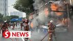 Bus catches fire in KL, passengers and driver safe