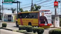 Reanudan operaciones de transporte público en Acapulco con vigilancia militar