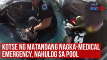 Kotse ng matandang nagka-medical emergency, nahulog sa pool | GMA Integrated Newsfeed