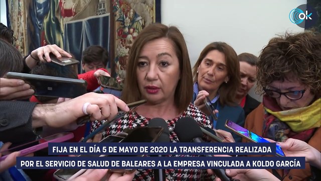 Armengol pagó sin contrato y de una tacada los 3,7 millones de las mascarillas ‘fake’ a la trama de Koldo