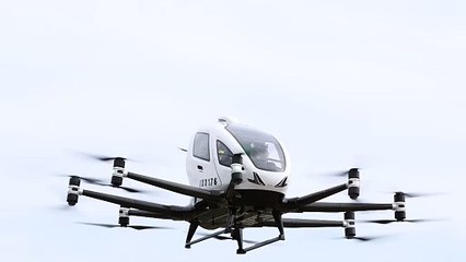 Flying vehicle test flight in Japan