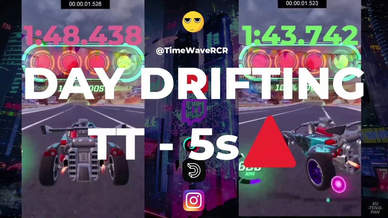 Day Drifting (1:48 vs 1:43) - Rocket Racing