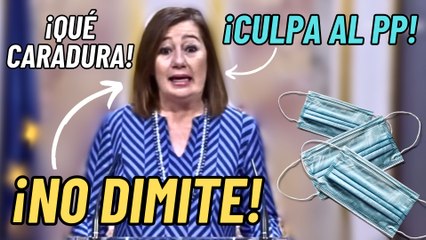 BOCHORNO de ARMENGOL justificando el PUFO de las MASCARILLAS: no dimite y ¡encima culpa al PP!