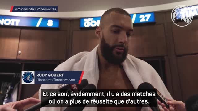 Timberwolves - Gobert sur la fatigue : C'est la saison NBA, c'est difficile