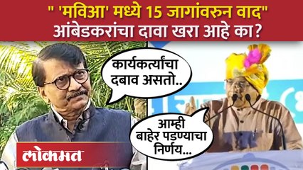 मविआमध्ये १५ जागांवरुन वाद, प्रकाश आंबेडकरांच्या दाव्याला संजय राऊतांचं उत्तर
