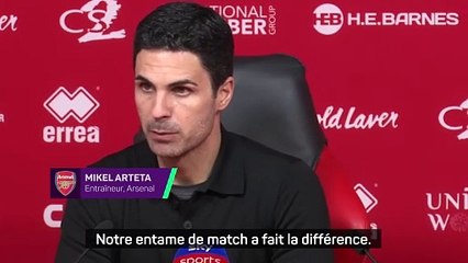 Arteta : "Une excellente soirée, mais il s'agit maintenant de gagner tous les matches"
